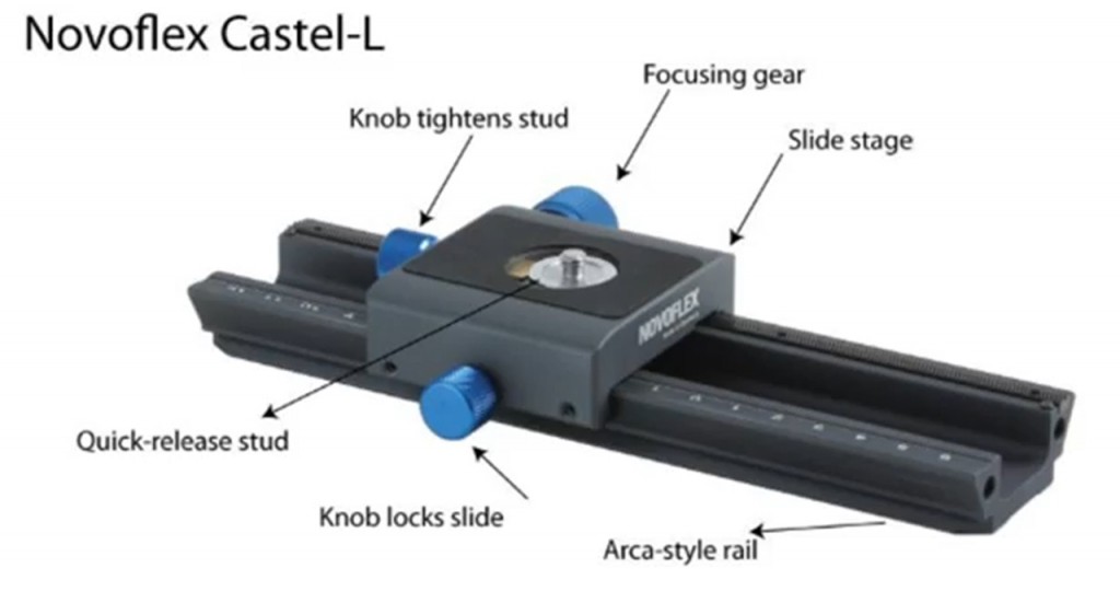 Macro-focusin-rails-Novoflex-CASTEL-L